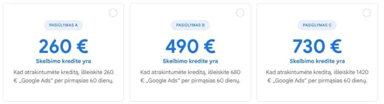 Google Ads reklama - kreditas